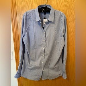 Nwt! Banana Republic size 14 blue button down shirt